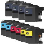Brother LC10E Black &amp; Color 10-pack High Yield Ink Cartridges