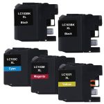 Brother LC103 XL Black &amp; Color 5-pack High Yield Ink Cartridges