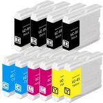 Brother LC51 Black &amp; Color 10-pack Ink Cartridges