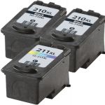 Canon PG-210XL Black &amp; CL-211XL Color 3-pack High Yield Ink Cartridges