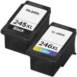 Canon PG-245XL Black &amp; CL-246XL Color 2-pack High Yield Ink Cartridges