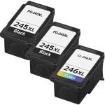 Canon PG-245XL Black &amp; CL-246XL Color 3-pack High Yield Ink Cartridges