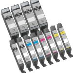 Canon PGI-280XXL &amp; CLI-281XXL Black &amp; Color 12-pack SHY Ink Cartridges
