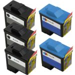 Dell (Series 1) T0529 Black &amp; T0530 Color 5-pack Ink Cartridges