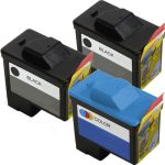 Dell (Series 1) T0529 Black &amp; T0530 Color 3-pack Ink Cartridges
