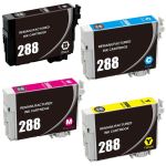 Epson 288 T288 Black &amp; Color 4-pack Ink Cartridges