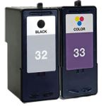 Lexmark #32 Black &amp; #33 Color 2-pack Ink Cartridges