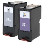 Lexmark #36XL Black &amp; #37XL Color 2-pack HY Ink Cartridges