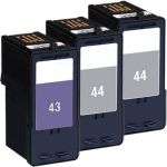 Lexmark #44XL Black &amp; #43XL Color 3-pack HY Ink Cartridges