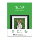 Premium Glossy Photo Paper, 5 x 7, 20 Sheet Pack, 260g, Resin Coated