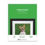 Premium Glossy 8.5 x 11 Inkjet Photo Paper, Resin Coated - 20 Sheet Pack