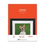 Premium Printable 8.5 x 11 Cotton Canvas - 20 Sheet Pack
