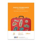 Premium Matte Inkjet Photo Sticker Paper (5 x 7) 20 sheets - 120g