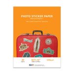 Premium Glossy Inkjet Photo Sticker Paper (8.5 x 11) 20 sheets - 135g