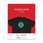 Premium T-shirt Iron-on 8.5 x 11 Transfer Paper, Dark Colored Fabric - 20 Sheet Pack