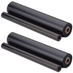 Compatible Brother PC-302RF Fax Thermal Ribbon Refill Rolls - PC-302 - 2-Pack - Black