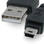 28 AWG USB 2.0 Hi-Speed A to Mini B Device Cable 10ft. / AM to Mini BM (5 pins)