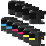 Brother LC207 &amp; LC205 Black &amp; Color 10-pack XXL Ink Cartridges