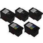 Canon Ink Cartridges 260 and 261 Combo Pack of 5: 3 Black and 2 Tri-color