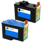 Dell (Series 2) 7Y743 Black &amp; 7Y745 Color 2-pack Ink Cartridges