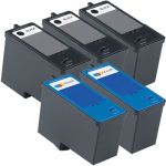 Dell (Series 5) M4640 Black &amp; M4646 Color 5-pack Ink Cartridges
