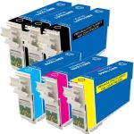 Epson 124 T124 Black &amp; Color 6-pack Ink Cartridges