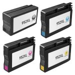 HP 952XL Black &amp; Color 4-pack High Yield Ink Cartridges