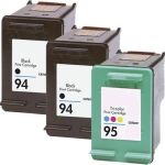 HP 94 Black &amp; HP 95 Color 3-pack Ink Cartridges