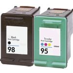 HP 98 Black &amp; HP 95 Color 2-pack Ink Cartridges