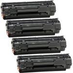 HP 36A (CB436A) 4-pack Black Toner Cartridges