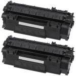 HP 53X (Q7553X) 2-pack High Yield Black Toner Cartridges