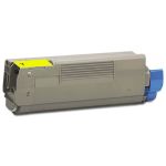 Okidata 44315301 Toner Cartridge Yellow, Single Pack