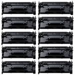 High Yield Canon 070H Cartridges 10-Pack, Black