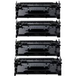 High Yield Canon 070H Printer Cartridges 4-Pack, Black