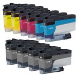 Brother LC406 Compatible Ink Cartridges 10-Pack: 4 Black, 2 Cyan, 2 Magenta, 2 Yellow