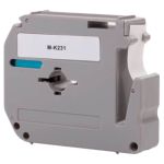 Brother M-K231 Tape Label Cassette Black, Single