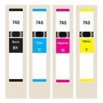 Epson 748 Ink Cartridges Combo Pack of 4 : 1 Black, 1 Cyan, 1 Magenta, 1 Yellow