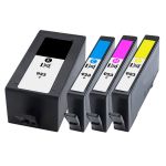 HP 923e Ink Cartridges Combo Pack of 4: 1 Black, 1 Cyan, 1 Magenta, 1 Yellow