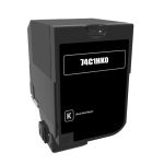 High Yield Lexmark 74C1HK0 Toner Cartridge Black, Single Pack