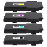 Replacement Xerox 106R035 Toner Cartridges 4-Pack - Extra High Yield: 1 Black, 1 Cyan, 1 Magenta. 1 Yellow