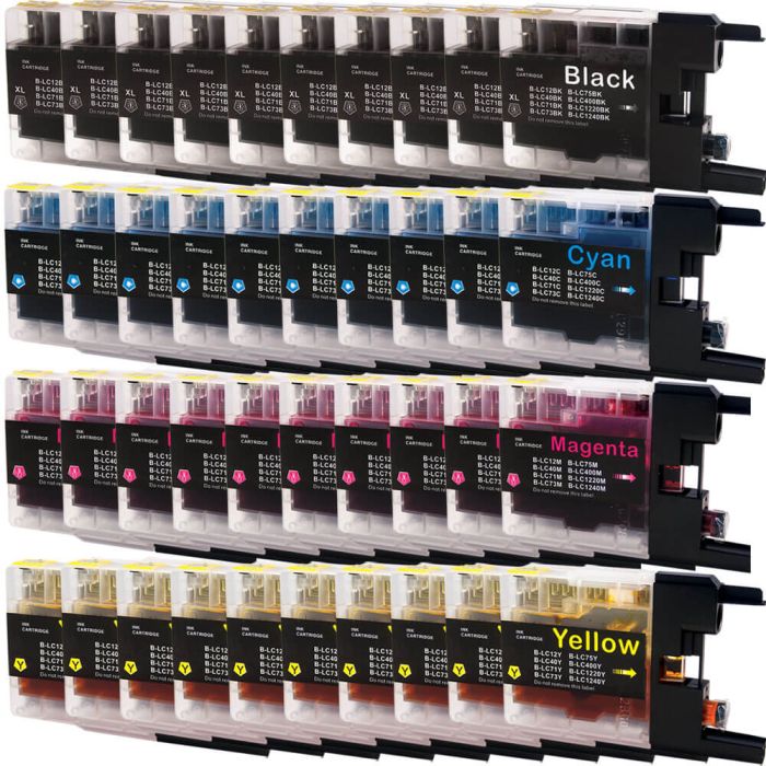 Brother LC75 Black & Color 40-pack High Yield Ink Cartridges