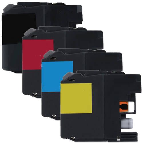 Brother LC103 XL Black & Color 4-pack High Yield Ink Cartridges
