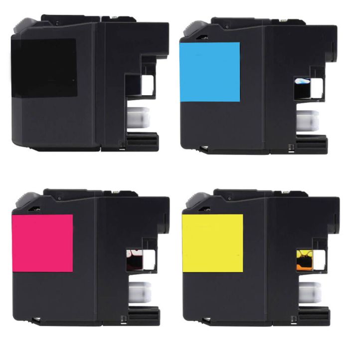Brother LC203 Black & Color 4-pack High Yield Ink Cartridges