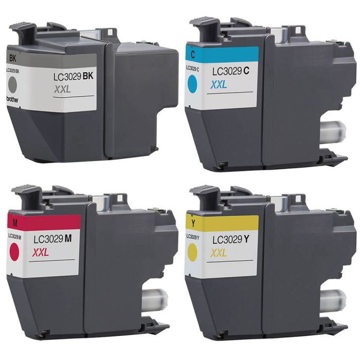 Brother LC3029 Black & Color 4-pack High Yield Ink Cartridges