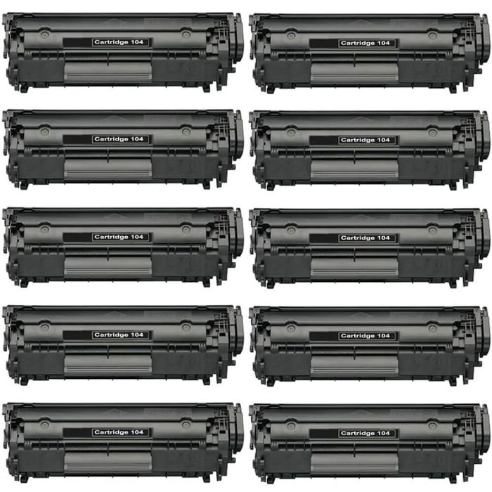 Canon 104 FX9 & FX10 (10-pack) Black Toner Cartridges