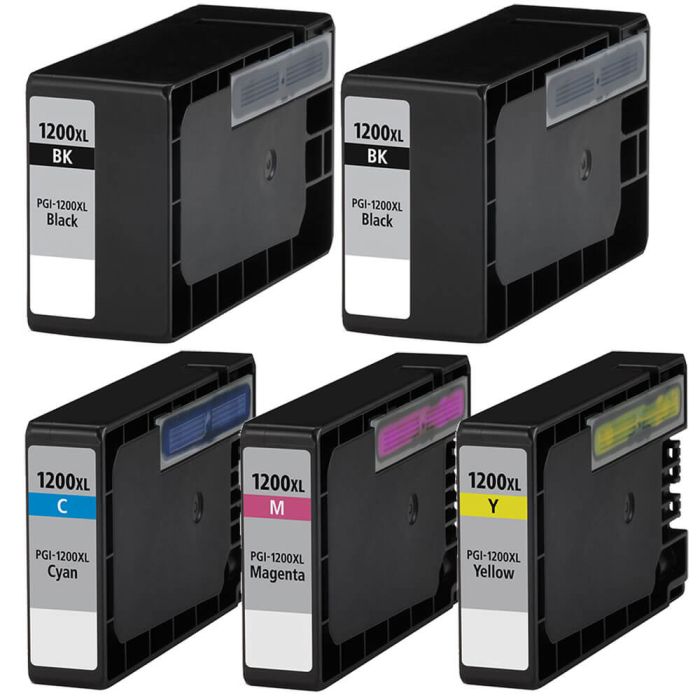 Canon PGI-1200XL (5-pack) High Yield Ink Cartridges | ComboInk