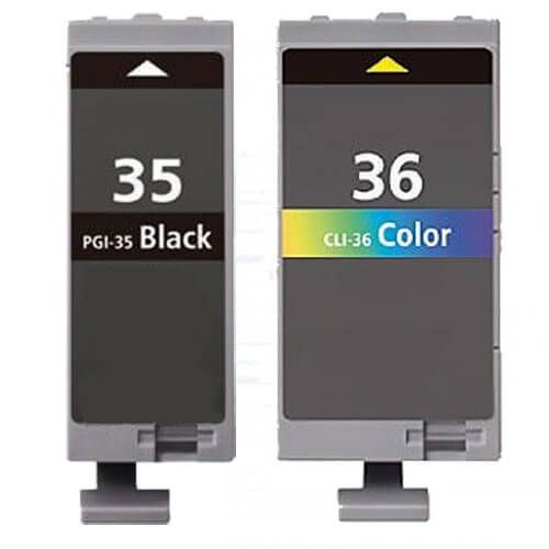 Canon PGI-35 & CLI-36 Black & Color 2-pack Ink Cartridges