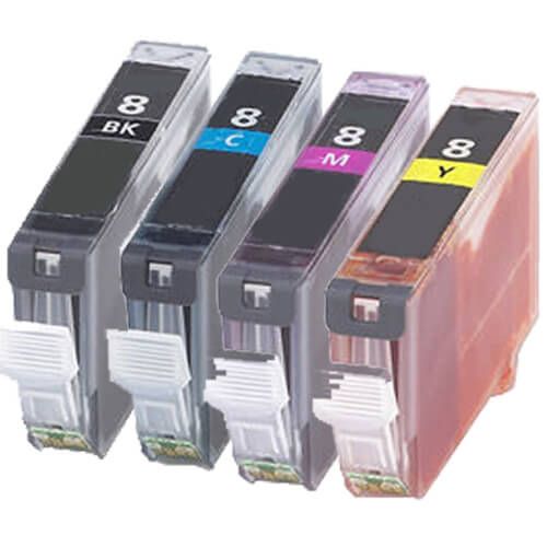 Canon CLI-8 Black & Color 4-pack Ink Cartridges