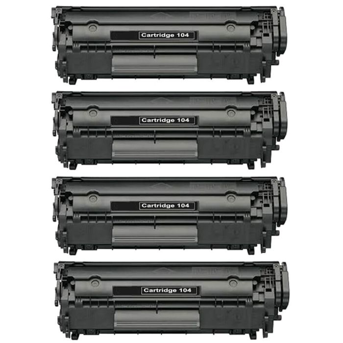 Canon 104 FX9 & FX10 (4-pack) Black Toner Cartridges