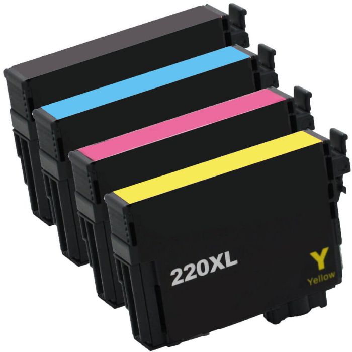 Epson 220XL T220XL Black &amp; Color 4-pack HY Ink Cartridges
